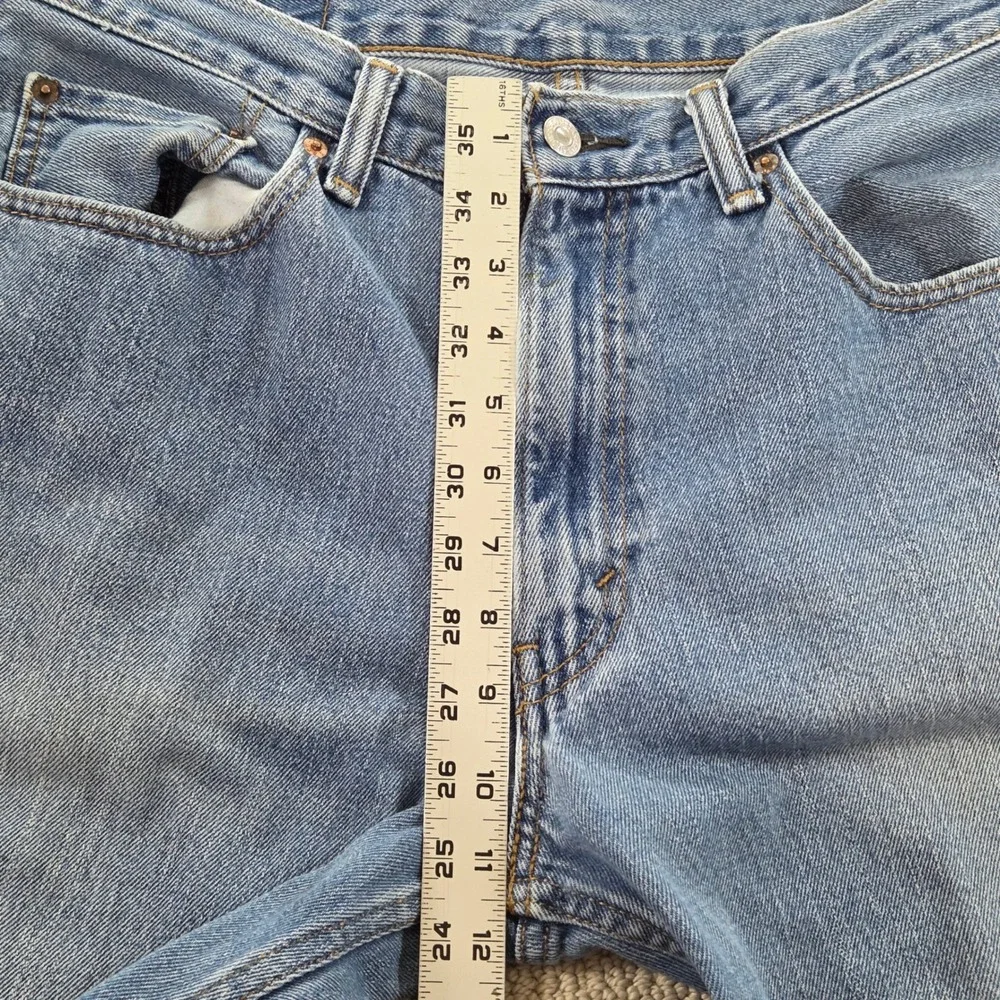Vintage Levis 550 Relaxed Fit Blue Jeans Light Wash Denim Distressed Mens‎ 34x30
